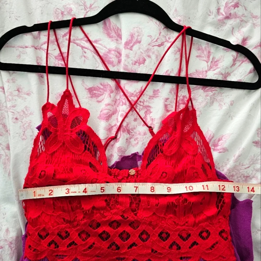 Nwot Free People One FP Adella dress in Red And Purple - Picture 12 of 15